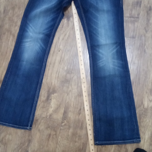 Rock Revival NWT Women's Jeans 30 Embellished Shimmer Charlotte Easy Boot DEFECT - Picture 11 of 12